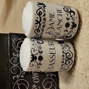 Serpent & Dove Ceramic Salt and Pepper Shaker Set